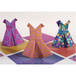 Kit d'origami - 36 papiers imprimés