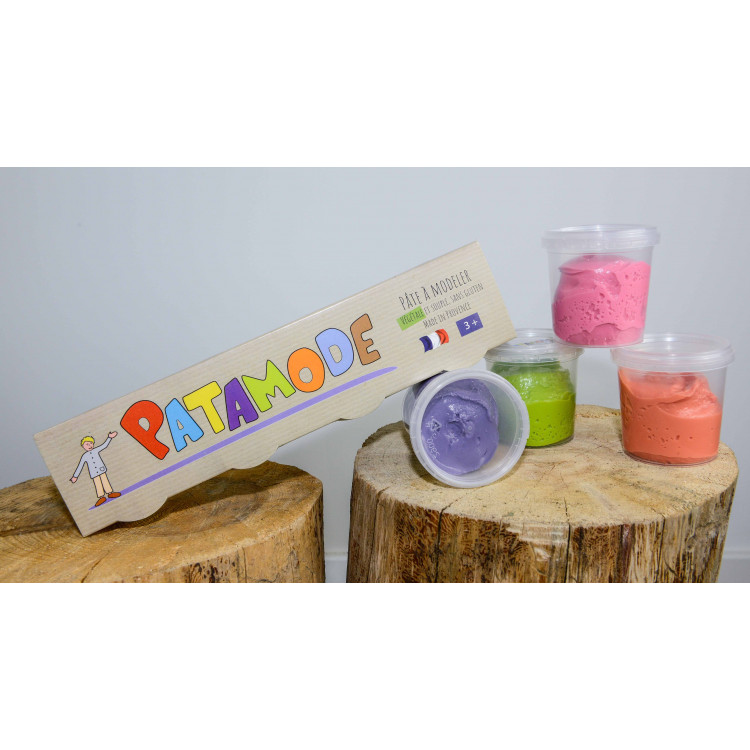 Pâte à modeler végétale souple - 4 pots 135g Pâte à modeler végétale souple - 4 pots 135g