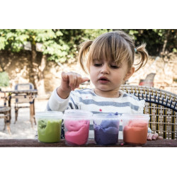 Pâte à modeler végétale souple - 4 pots 135g