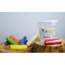 Pâte à modeler réutilisable - 8 bâtons multicolores