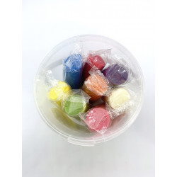 Pâte à modeler réutilisable - 8 bâtons multicolores