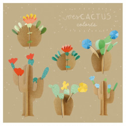 Kit créatif Mes Cactus colorés