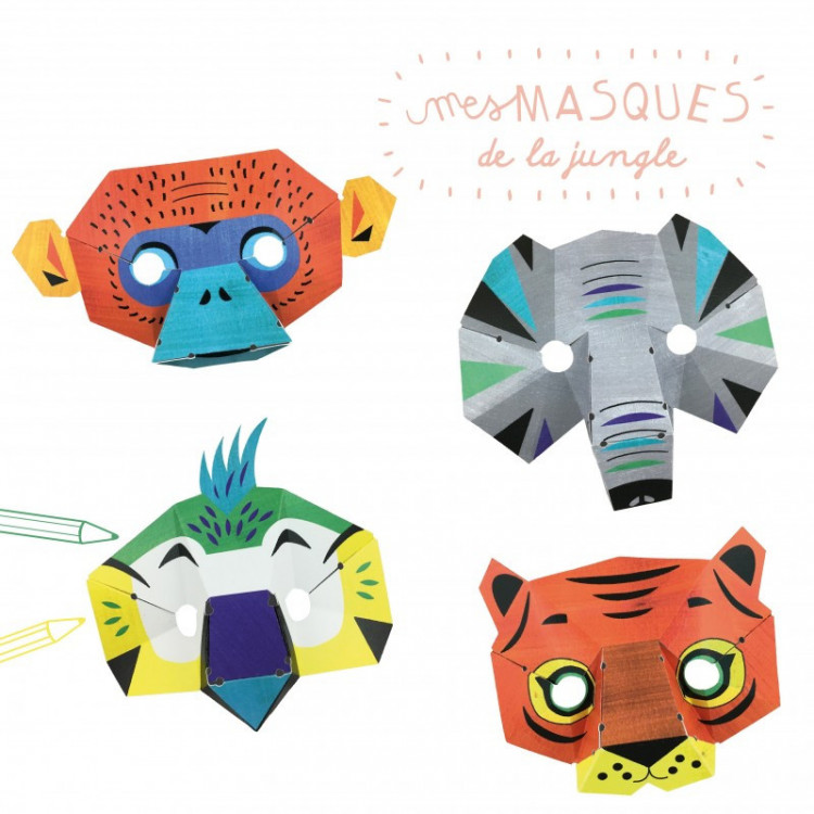 Kit créatif Mes masques de la jungle