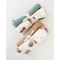 Lot de 2 langes en gaze de coton