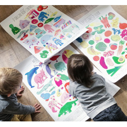 Affiche QuiQueQuoi "Mœurs Animales" - 50x70 cm