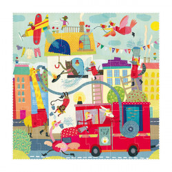 Puzzle : I want to be Fireman 3-6 ans