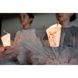Lampe nomade "Passe-partout" Lapin nude