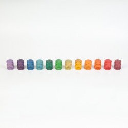 Jeu libre - 72 pièces colorées