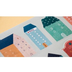 150 stickers repositionnables - Ma ville