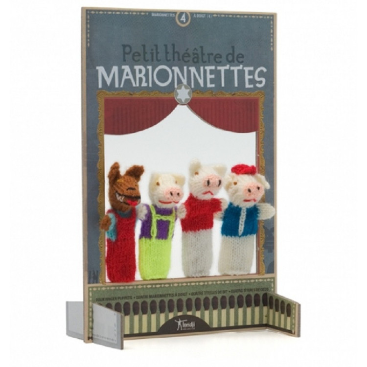 Marionnettes à doigt – 3 petits cochons