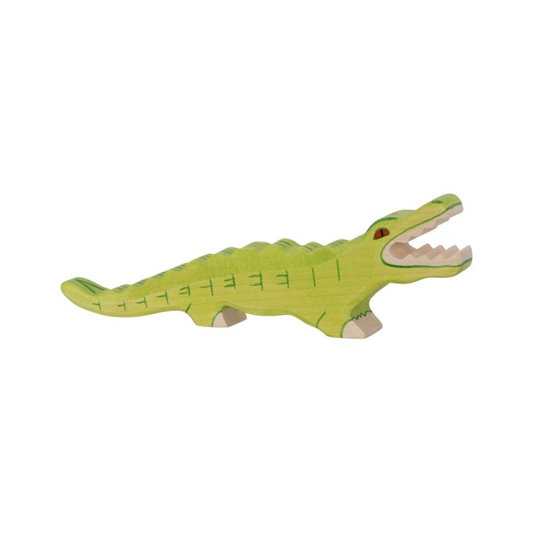 Crocodile - bois peint main Crocodile - bois peint main
