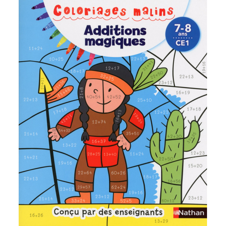 Coloriages Malins - Additions magiques CE1