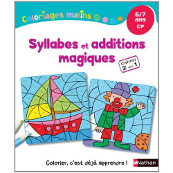 Coloriages Malins - Syllabes et Additions Magiques CP