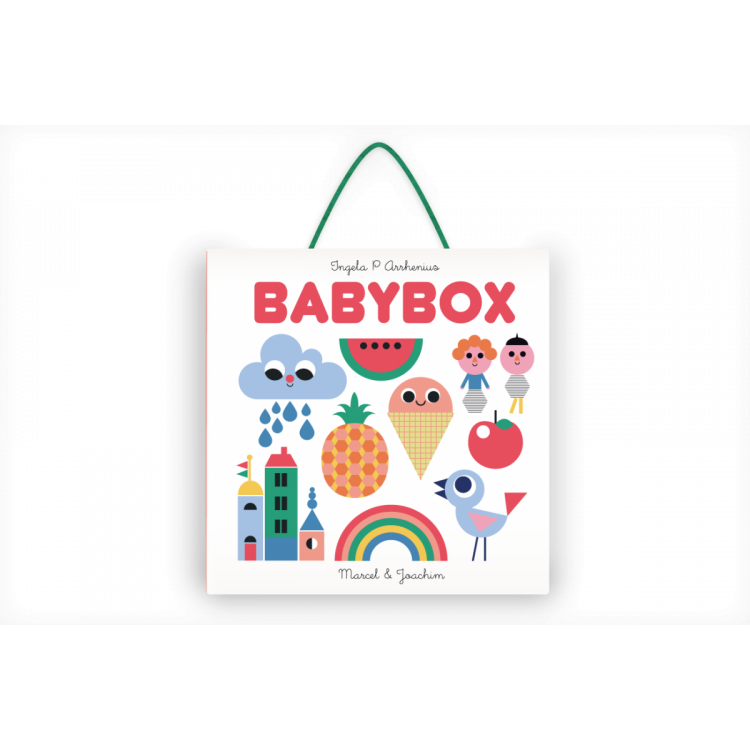 Coffret Babybox - 4 livres accordéon et 1 mobile Coffret Babybox - 4 livres accordéon et 1 mobile