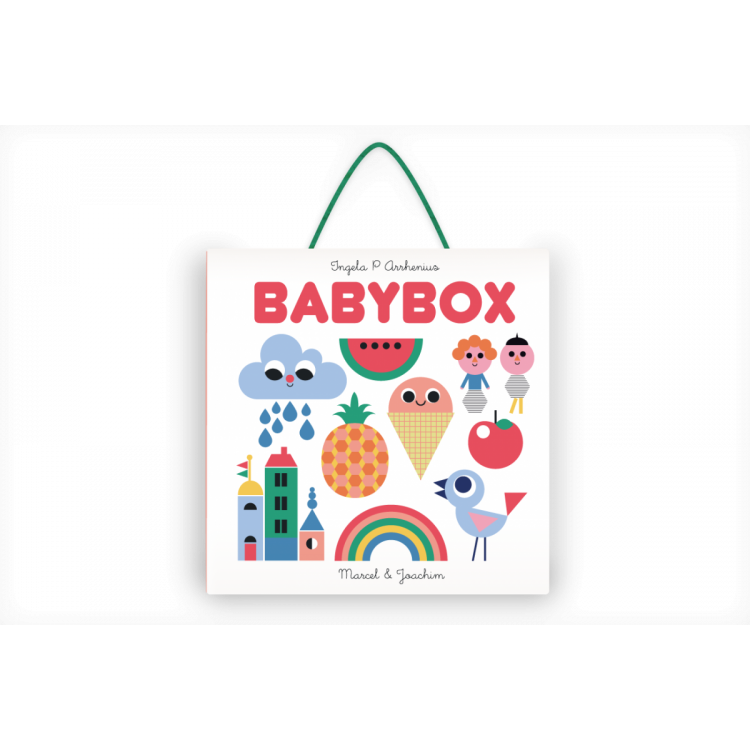 Coffret Babybox - 4 livres accordéon et 1 mobile