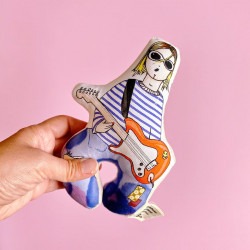Hochet coussin illustré - Mr Nevermind
