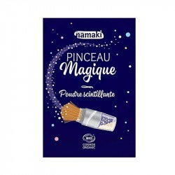 Poudre scintillante dorée & son pinceau magique