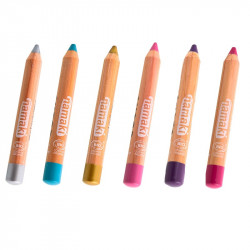 6 crayons de maquillage enfants bio, couleurs féériques achat vente  écologique - Acheter sur