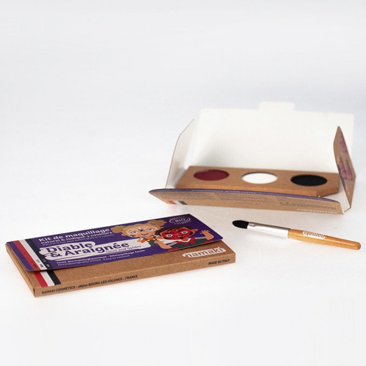 Kit maquillage 3 couleurs "Diable et araignée"