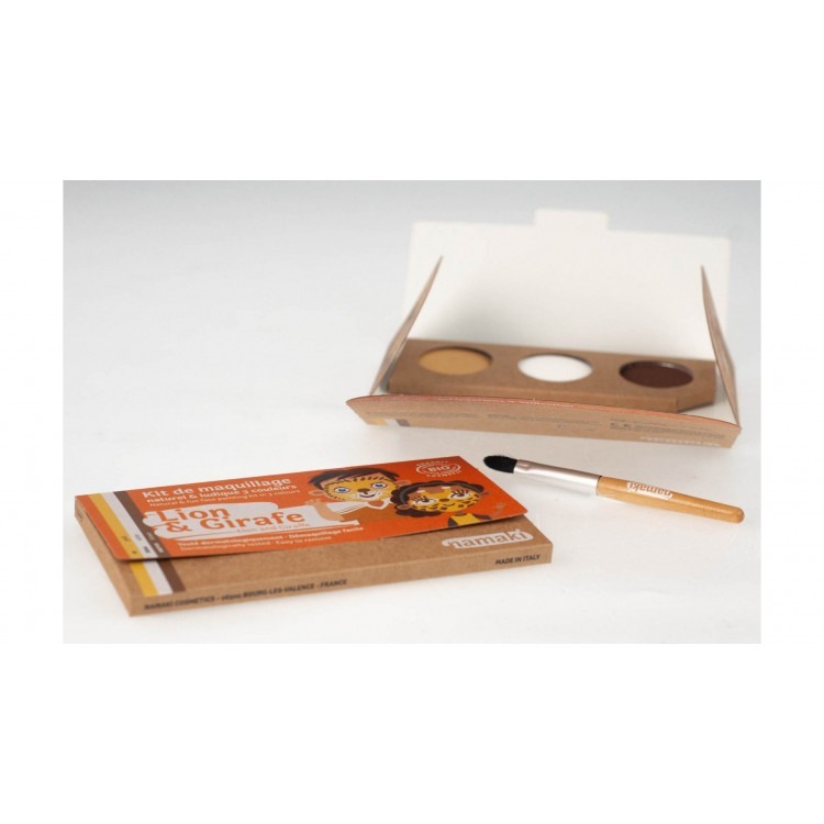 Kit maquillage 3 couleurs Lion & Girafe Kit maquillage 3 couleurs Lion & Girafe