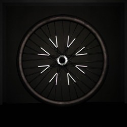 Réflecteurs pour rayons de roues de vélo