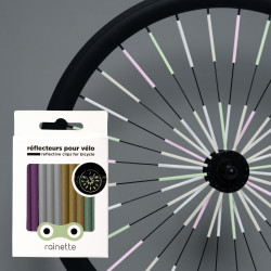 Réflecteurs pour rayons de roues de vélo