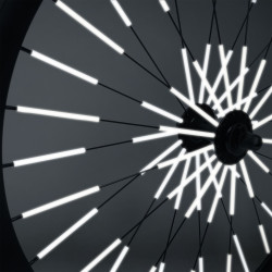 Réflecteurs pour rayons de roues de vélo