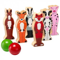 Quilles en bois - Animaux de la campagne