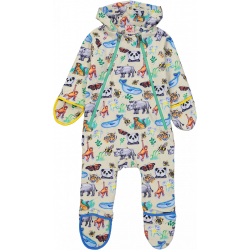Combinaison pilote à motifs animaux colorés