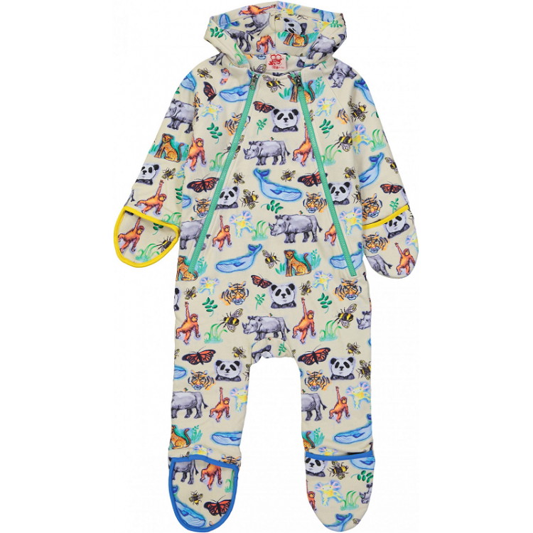 Combinaison pilote à motifs animaux colorés Combinaison pilote à motifs animaux colorés