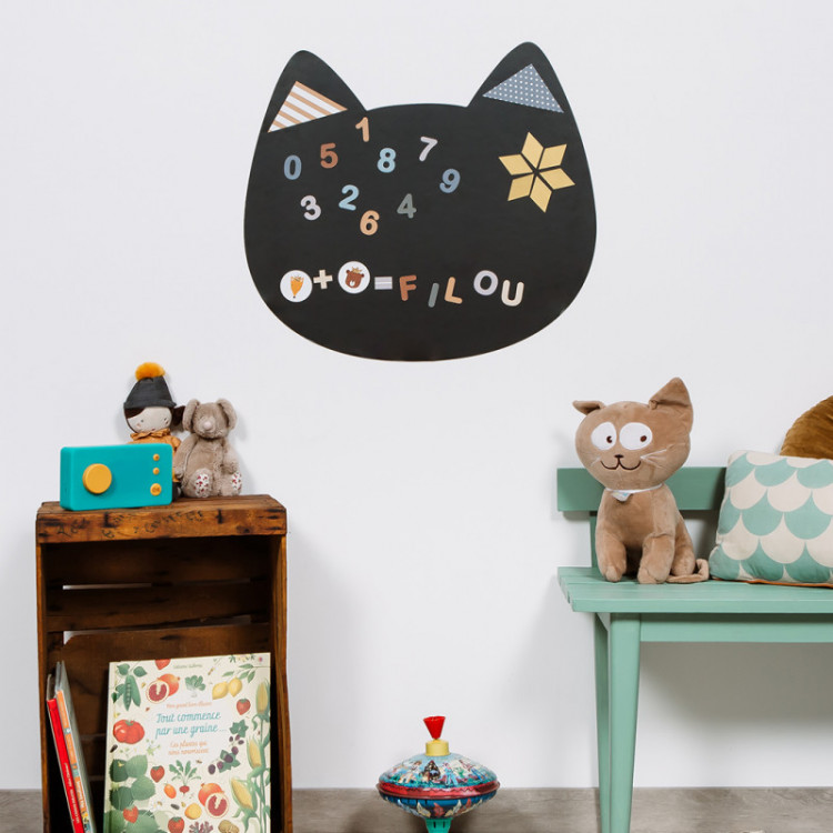Tableau magnétique mural repositionnable - Chat Tableau magnétique mural repositionnable - Chat