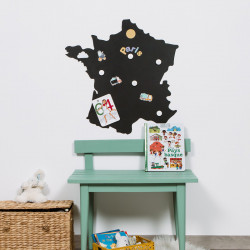 Tableau magnétique mural repositionnable - Carte de France