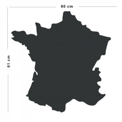 Tableau magnétique mural repositionnable - Carte de France