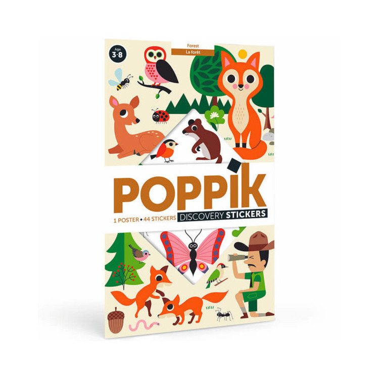 Poster géant + 60 stickers - La forêt Poster géant + 60 stickers - La forêt