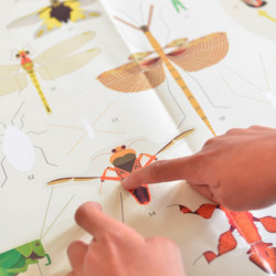 Poster géant + 44 stickers - Insectes