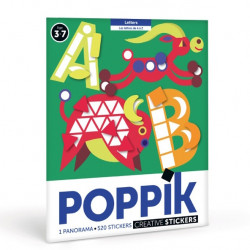 Poster + 520 gommettes - Les Lettres A/Z