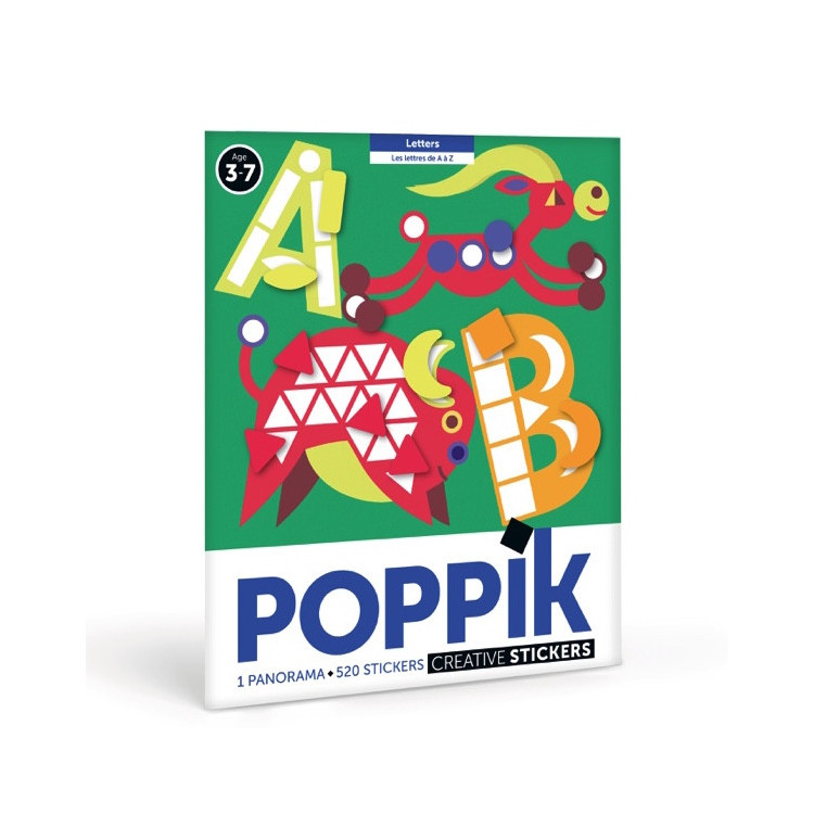 Poster + 520 gommettes - Les Lettres A/Z Poster + 520 gommettes - Les Lettres A/Z