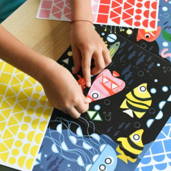 Poster et 750 gommettes - Aquarium