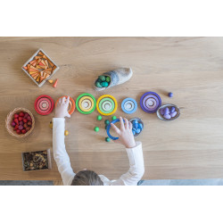 Jeu libre - Anneaux concentriques "Nest rings"