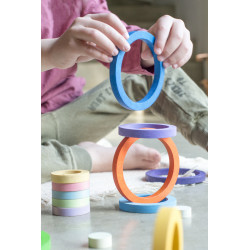 Jeu libre - Anneaux concentriques "Nest rings"