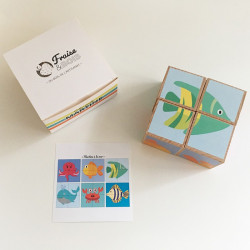 Puzzle cubes - Animaux de la mer