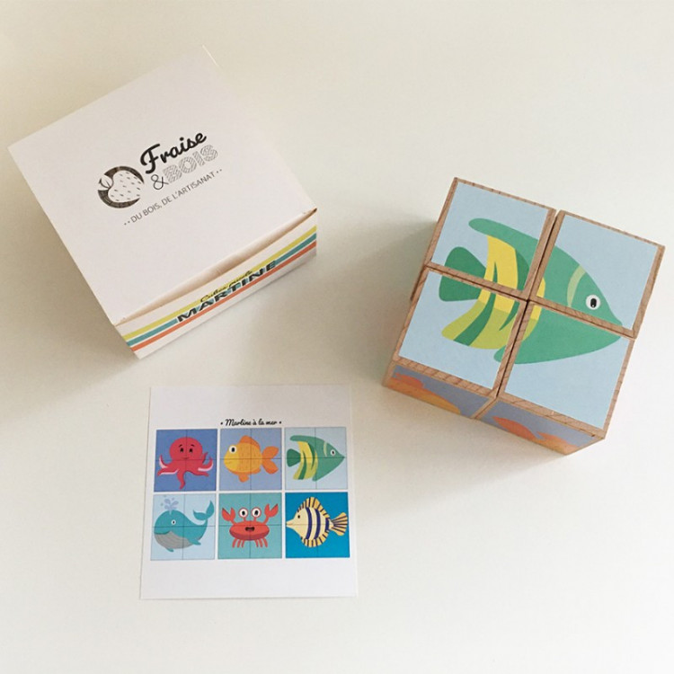 Puzzle cubes - Animaux de la mer Puzzle cubes - Animaux de la mer