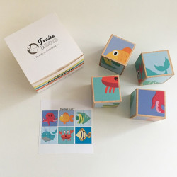 Puzzle cubes - Animaux de la mer
