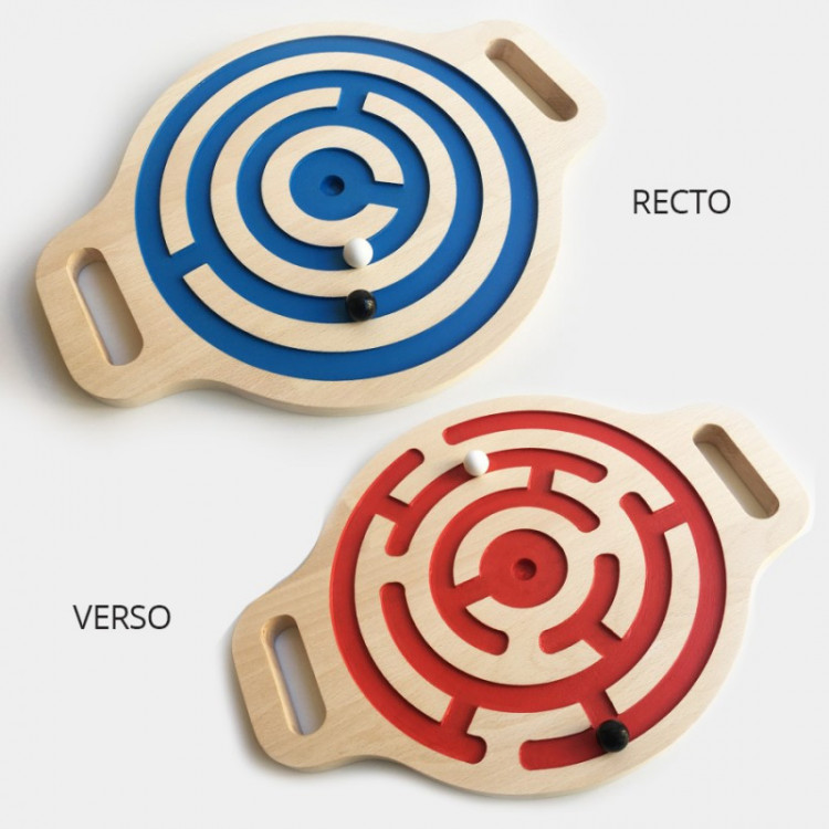 Labyrinthe billes - Jeu équil. en bois Labyrinthe billes - Jeu équil. en bois
