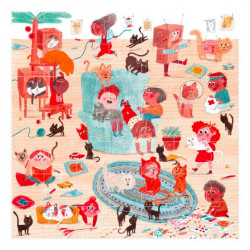 Puzzle 49 pièces - Les chats