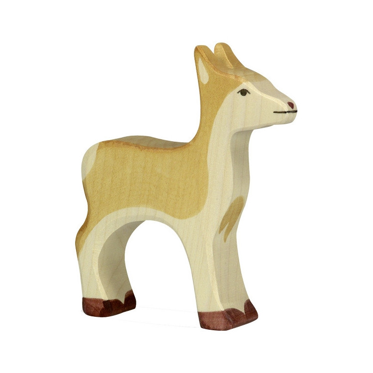 Biche - bois peint main Biche - bois peint main