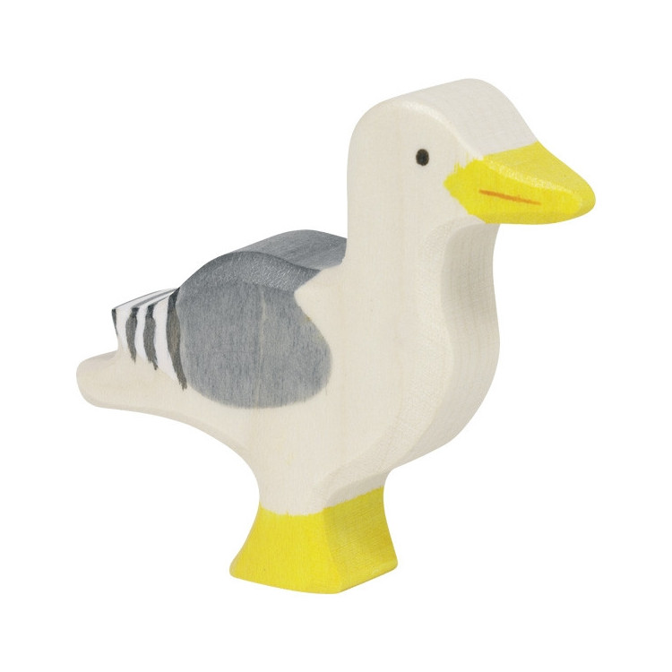 Mouette - bois peint main Mouette - bois peint main