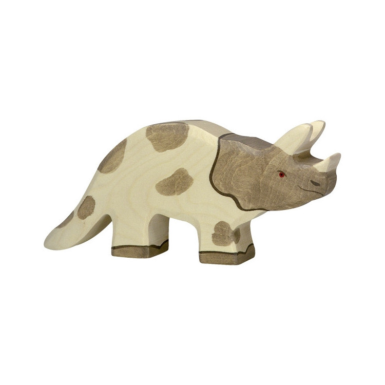Tricératops - bois peint main Tricératops - bois peint main