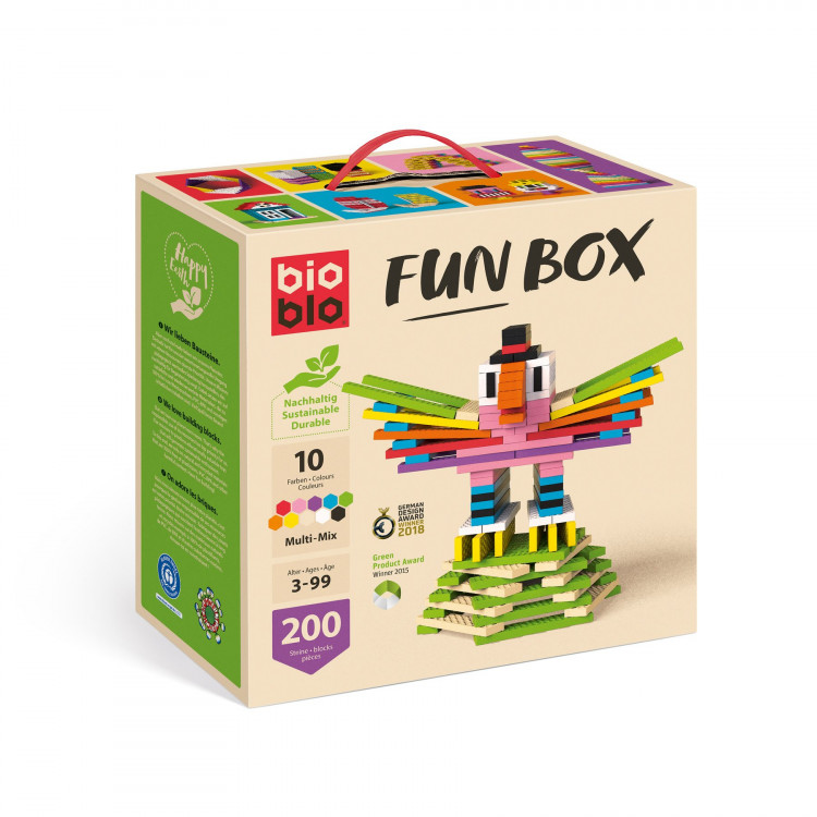 Jeu de construction-Fun box-200 briques