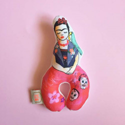 Hochet coussin illustré GOTS- Frida Viva